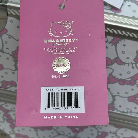 Sanrio Hello Kitty x Impressions Vanity SlayCube White Makeup Travel Case NEW - Picture 7 of 16